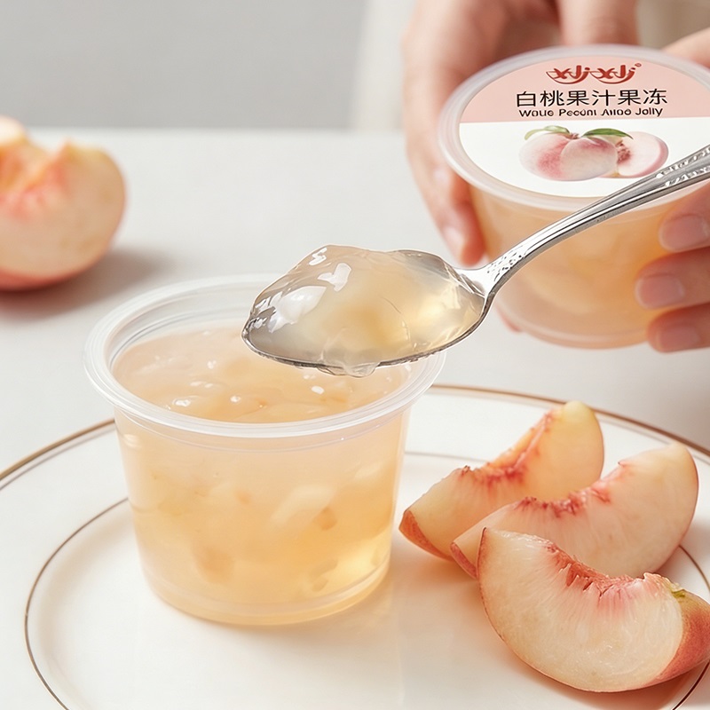 White Peach Juice Jelly