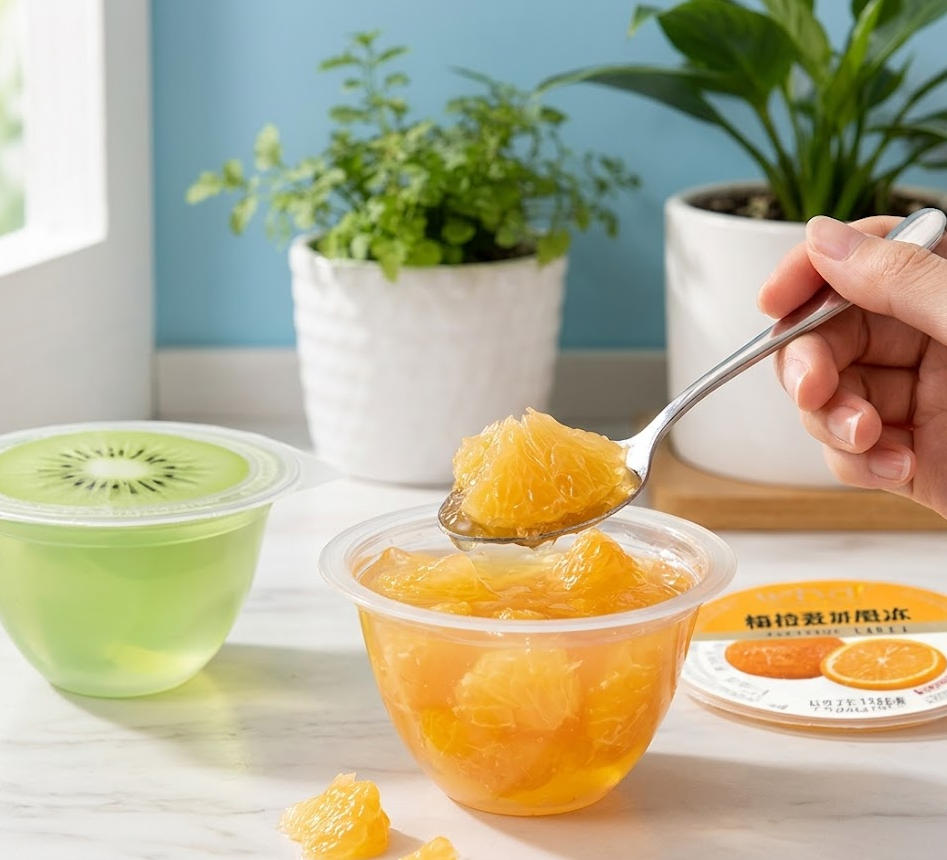  real fruit flavor jelly cups